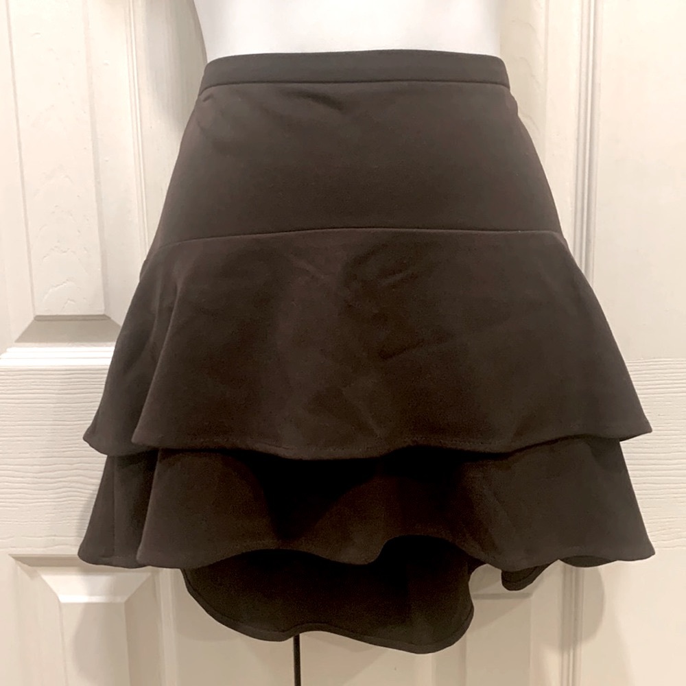 BCBG Brown Layered Skirt